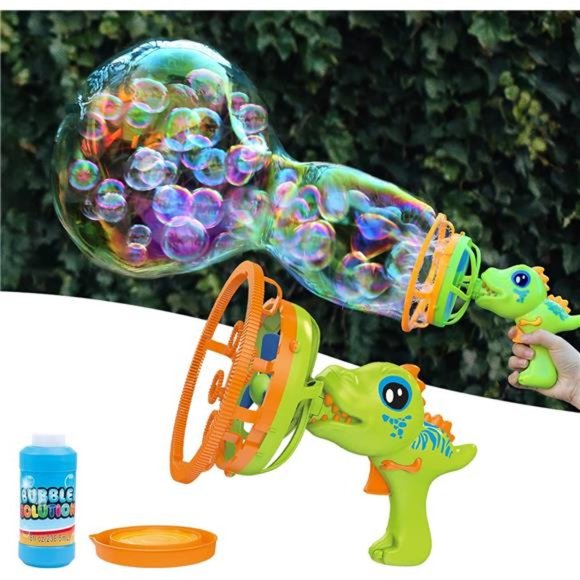 Bubble Gun Bubble Machine Dinosaur Bubble Blower Toy for Kids - Picture 1 of 6